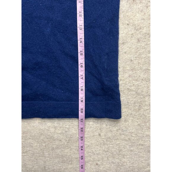 J.Crew Blue Teddie Crewneck Wool Blend Long Sleeve Sweater Women's Size 2 - Picture 7 of 7